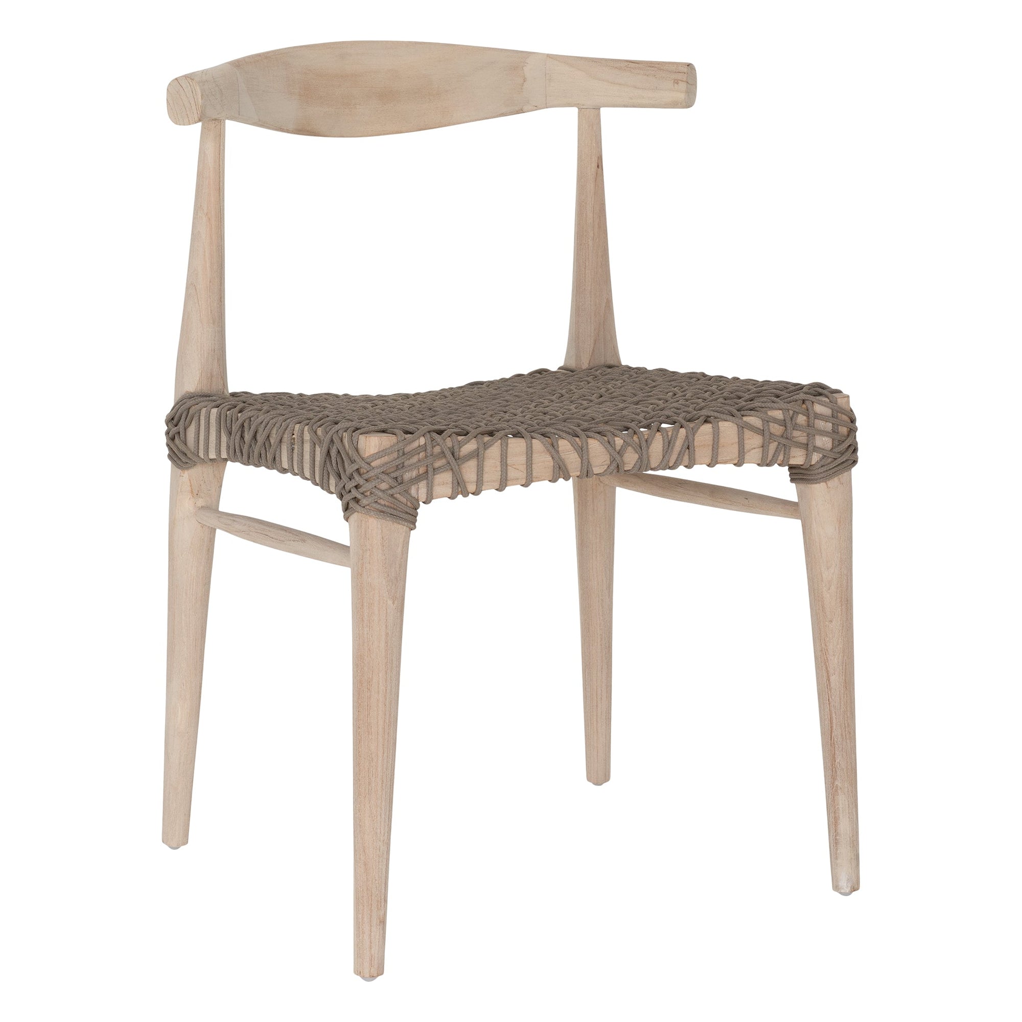 Rhimpee Teak and Rope Dining Chair Taupe - KULALA Living