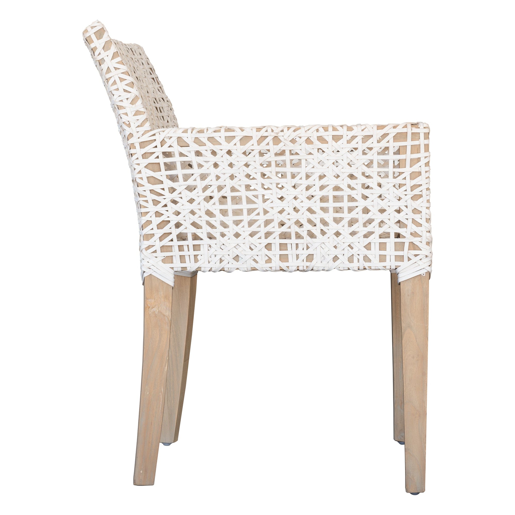 Rhimpee Timber and Leather Armchair - KULALA Living