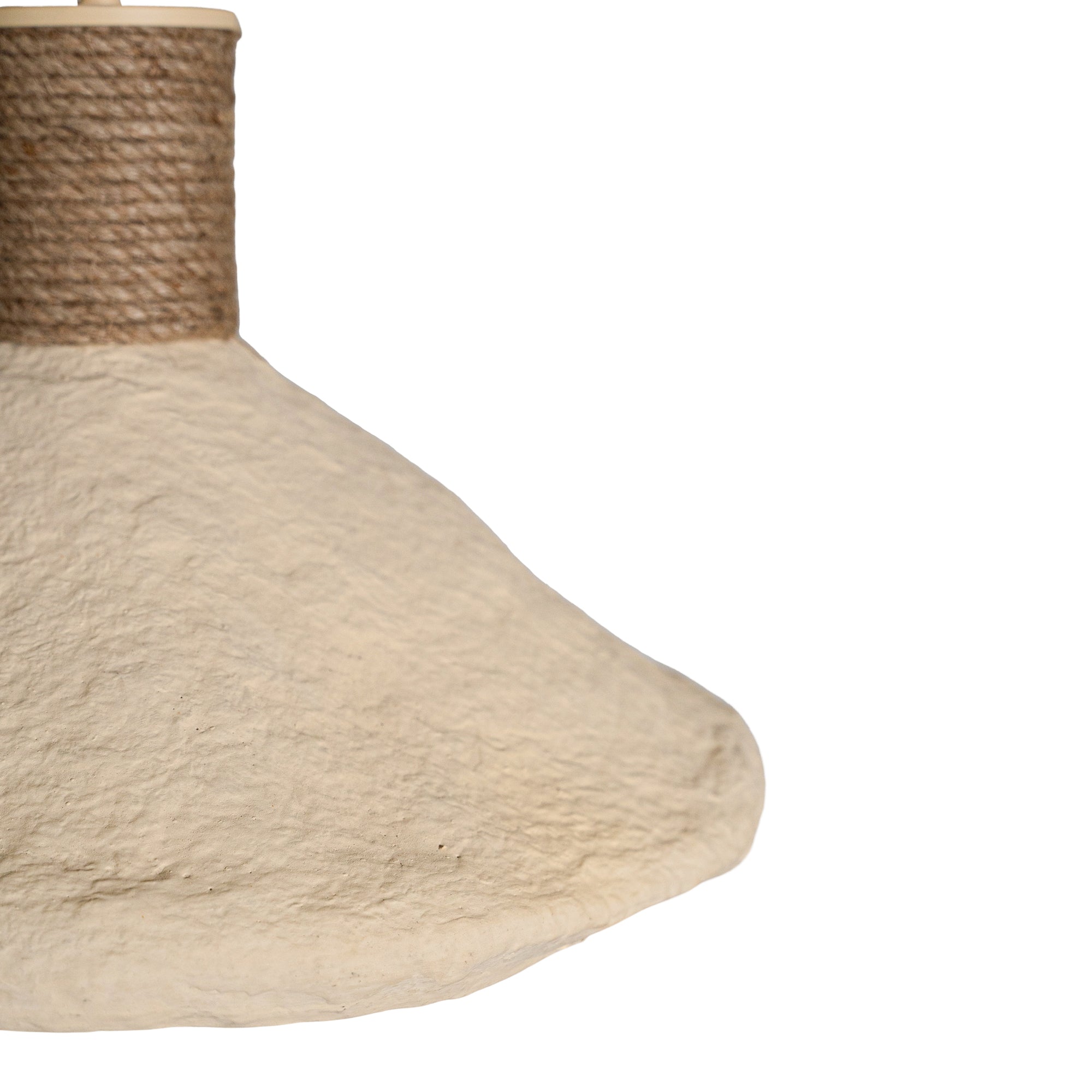 Sable Paper Mâché and Jute Pendant Light - KULALA Living