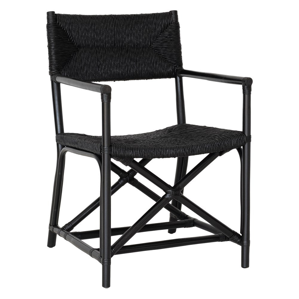 Saga Black Rattan Armchair - KULALA Living