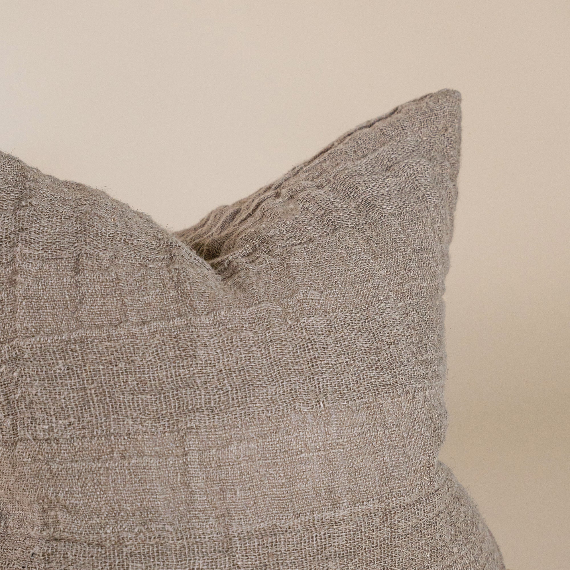 Sage Linen Cushion Square Cover Natural - KULALA Living