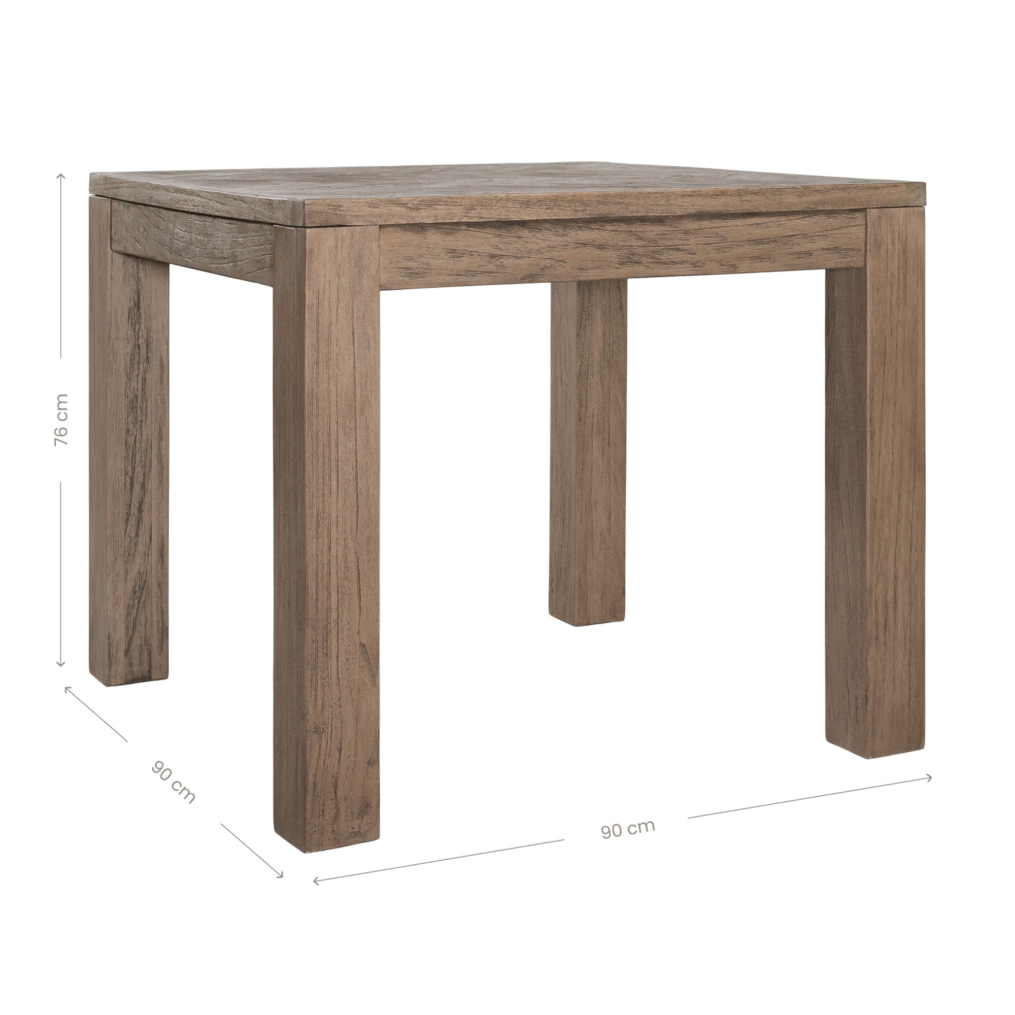 Salaro Square Reclaimed Teak Dining Table - KULALA Living