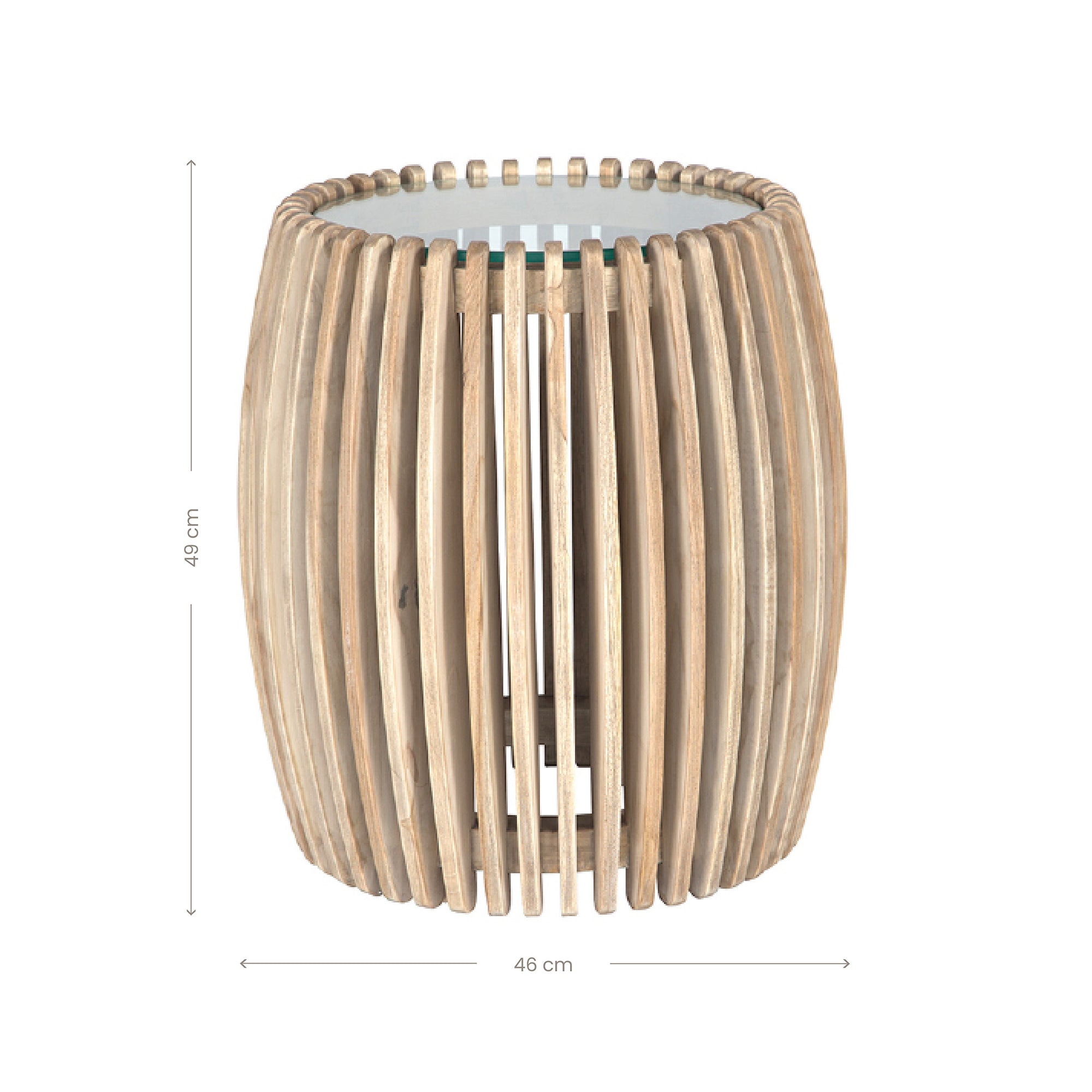 Sandy Bay Teak Slat Side Table - KULALA Living