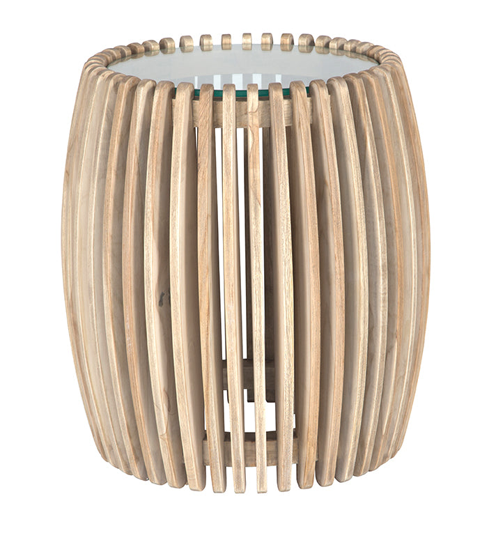 Sandy Bay Teak Slat Side Table - KULALA Living