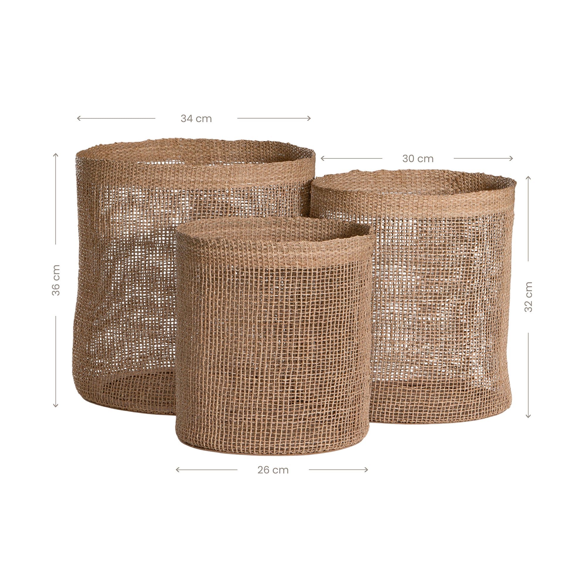 Sangha Seagrass Baskets (Set of Three) - KULALA Living