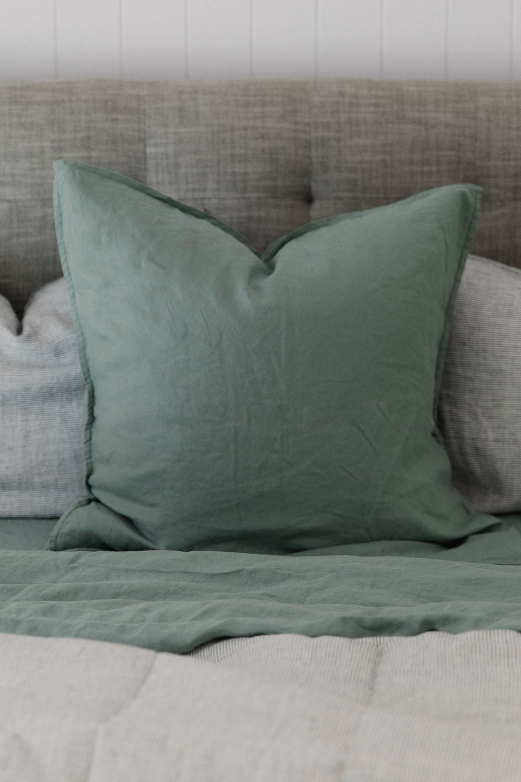 "Sea Mist" Linen European Pillowcases - KULALA Living