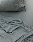 "Sea Mist" Linen Flat Sheet - KULALA Living