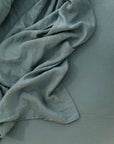 "Sea Mist" Linen Flat Sheet - KULALA Living