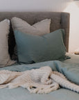 "Sea Mist" Linen Pillowcases - KULALA Living