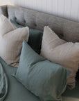 "Sea Mist" Linen Pillowcases - KULALA Living