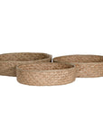 Senegal Handwoven Mendong Grass Trays (Set of Three) - KULALA Living