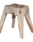 Kosi Hand-Carved Teak Root Stool | Natural