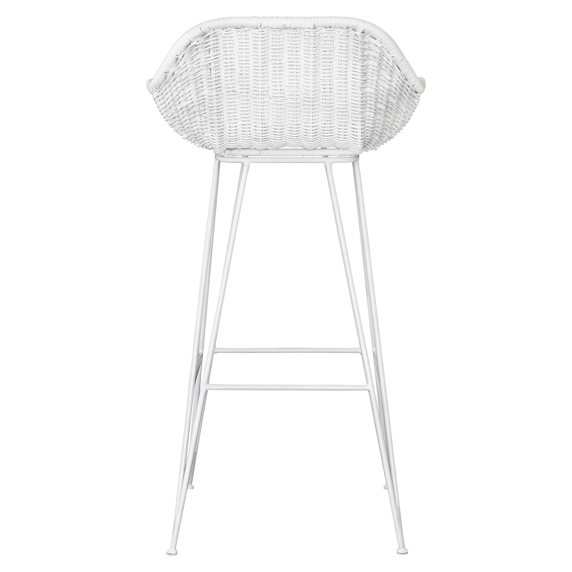 Soyo White Rattan Barchair - KULALA Living