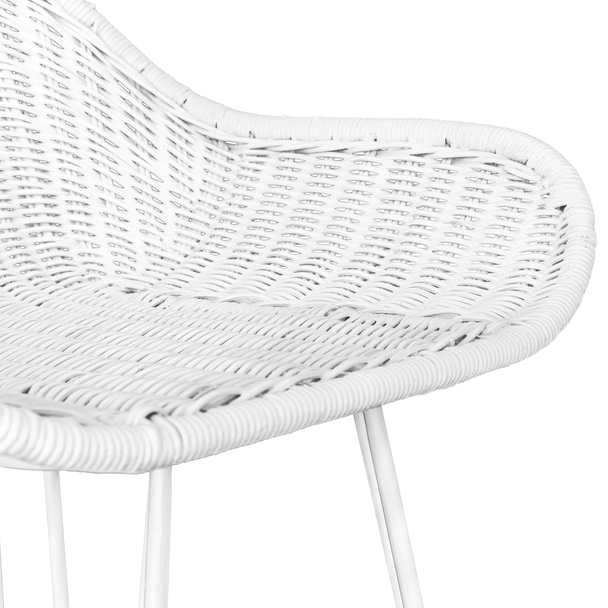 Soyo White Rattan Barchair - KULALA Living