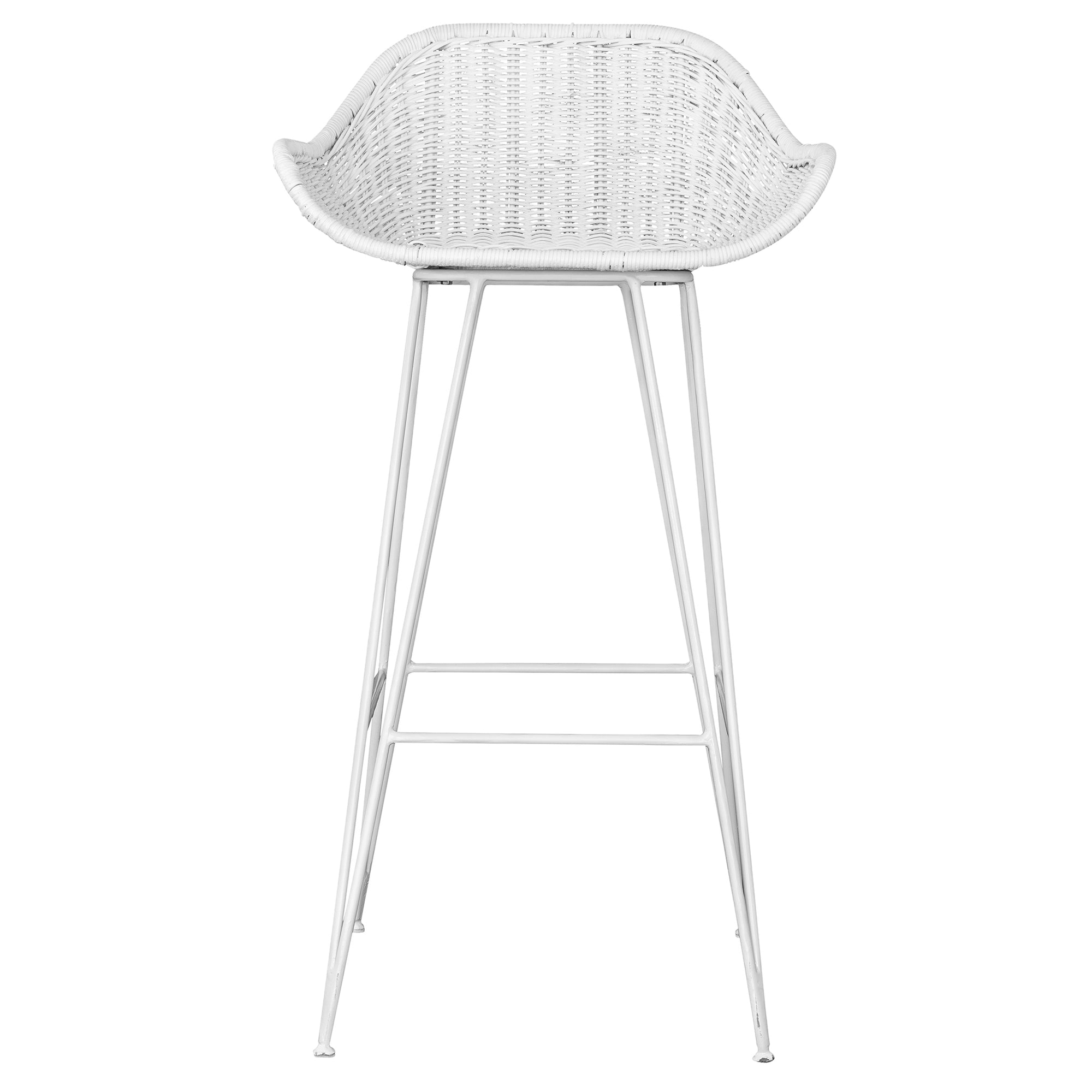 Soyo White Rattan Barchair - KULALA Living