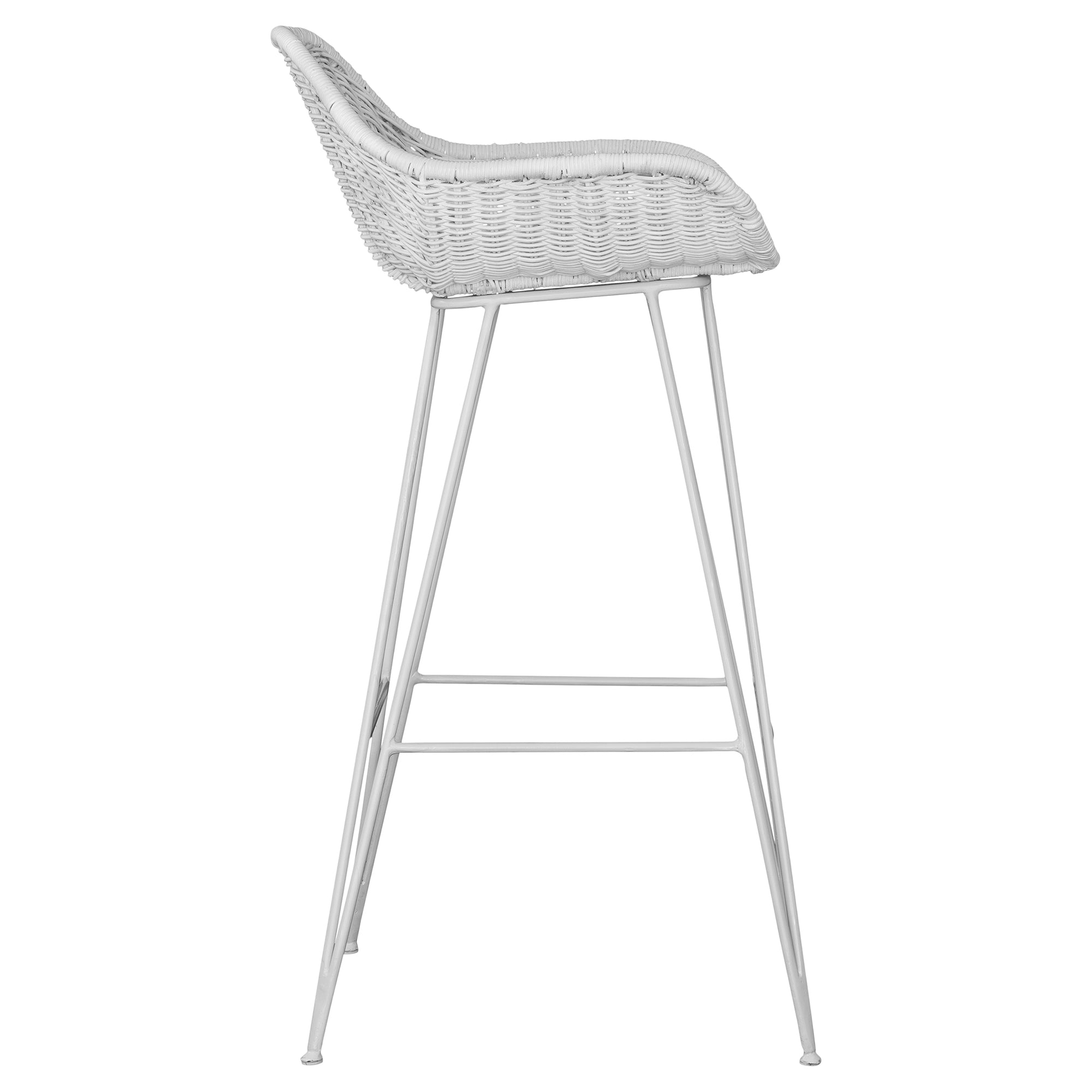 Soyo White Rattan Barchair - KULALA Living