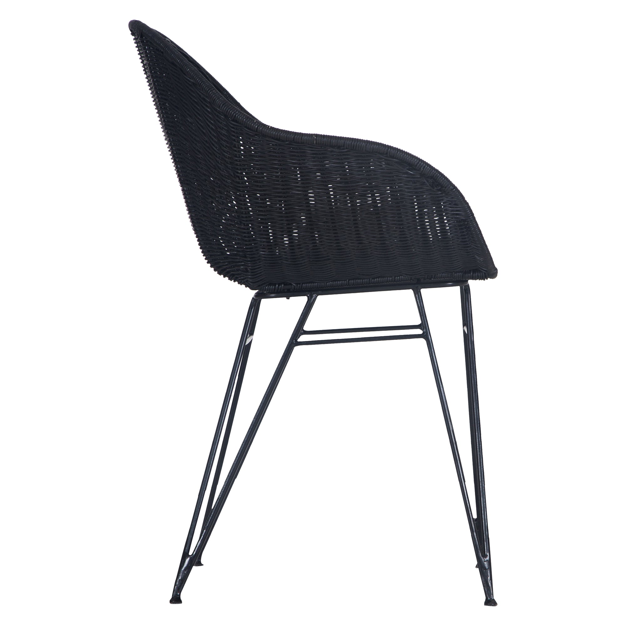 Soyo Black Rattan Dining Chair - KULALA Living