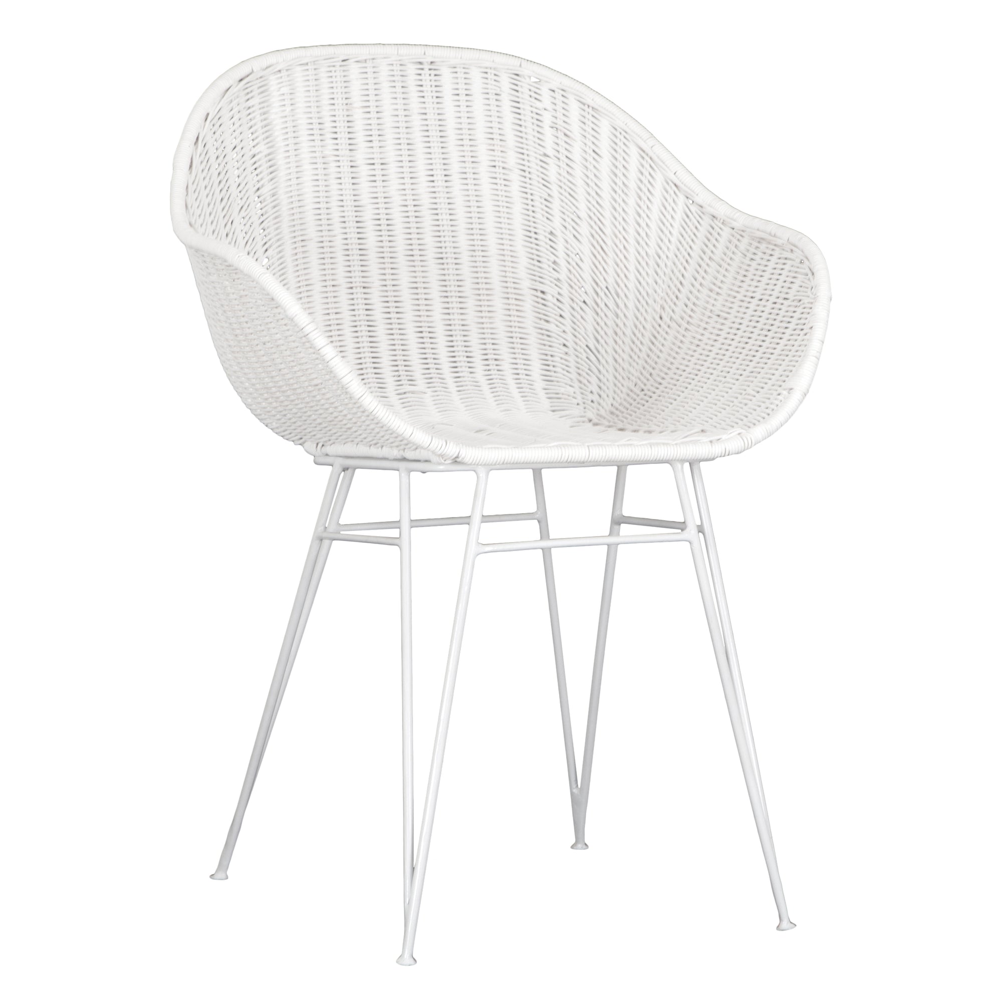 Soyo White Rattan Dining Chair - KULALA Living