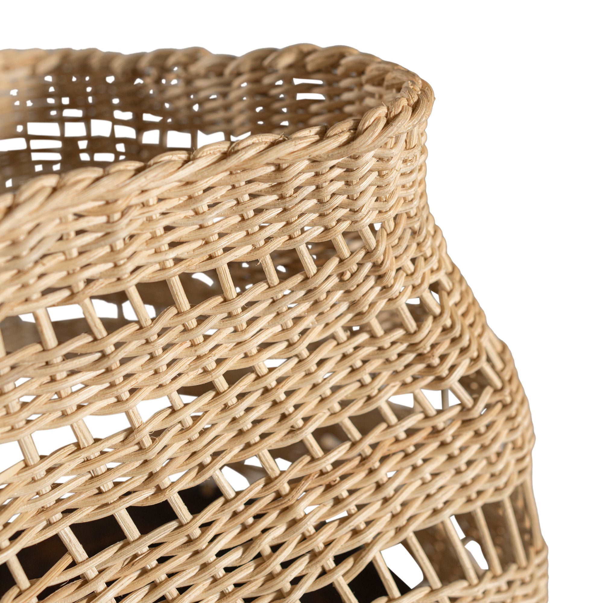 Khioni Handwoven Rattan Basket - Tall - KULALA Living