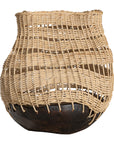 Khioni Handwoven Rattan Basket - Tall