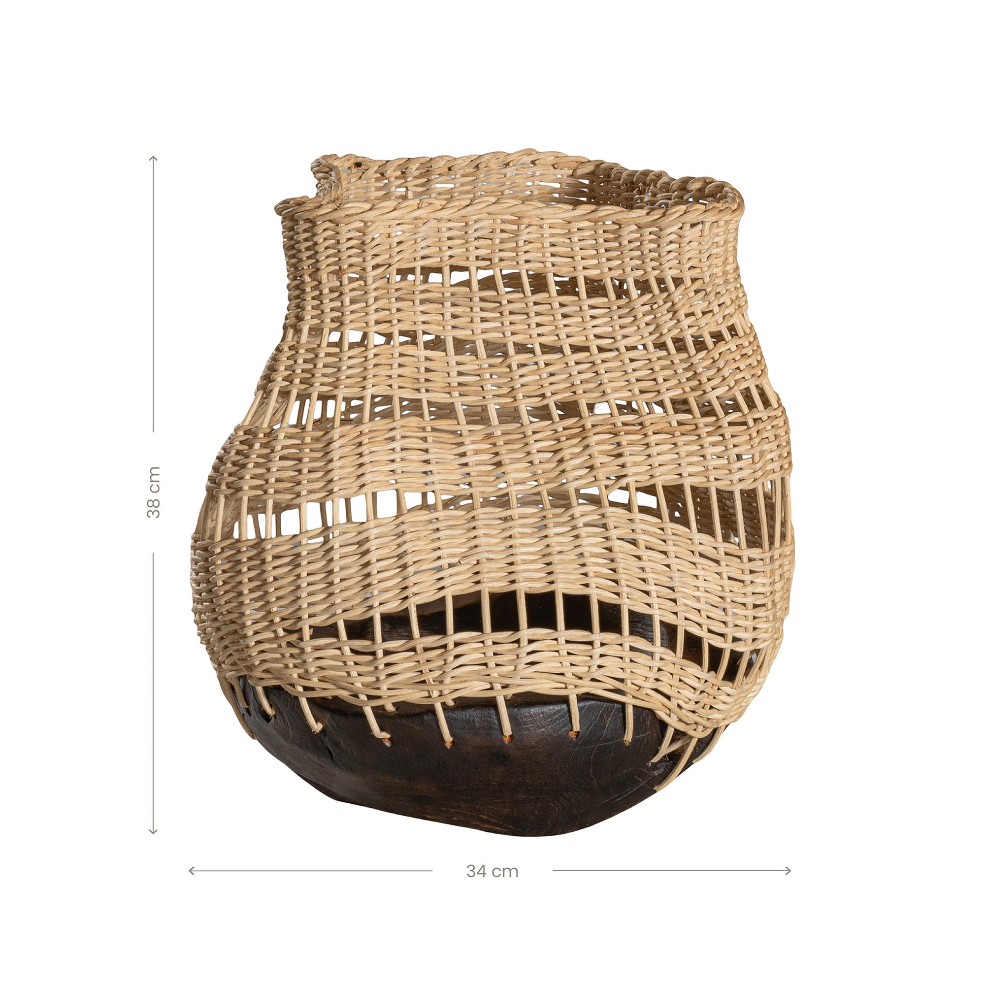 Khioni Handwoven Rattan Basket - Tall - KULALA Living