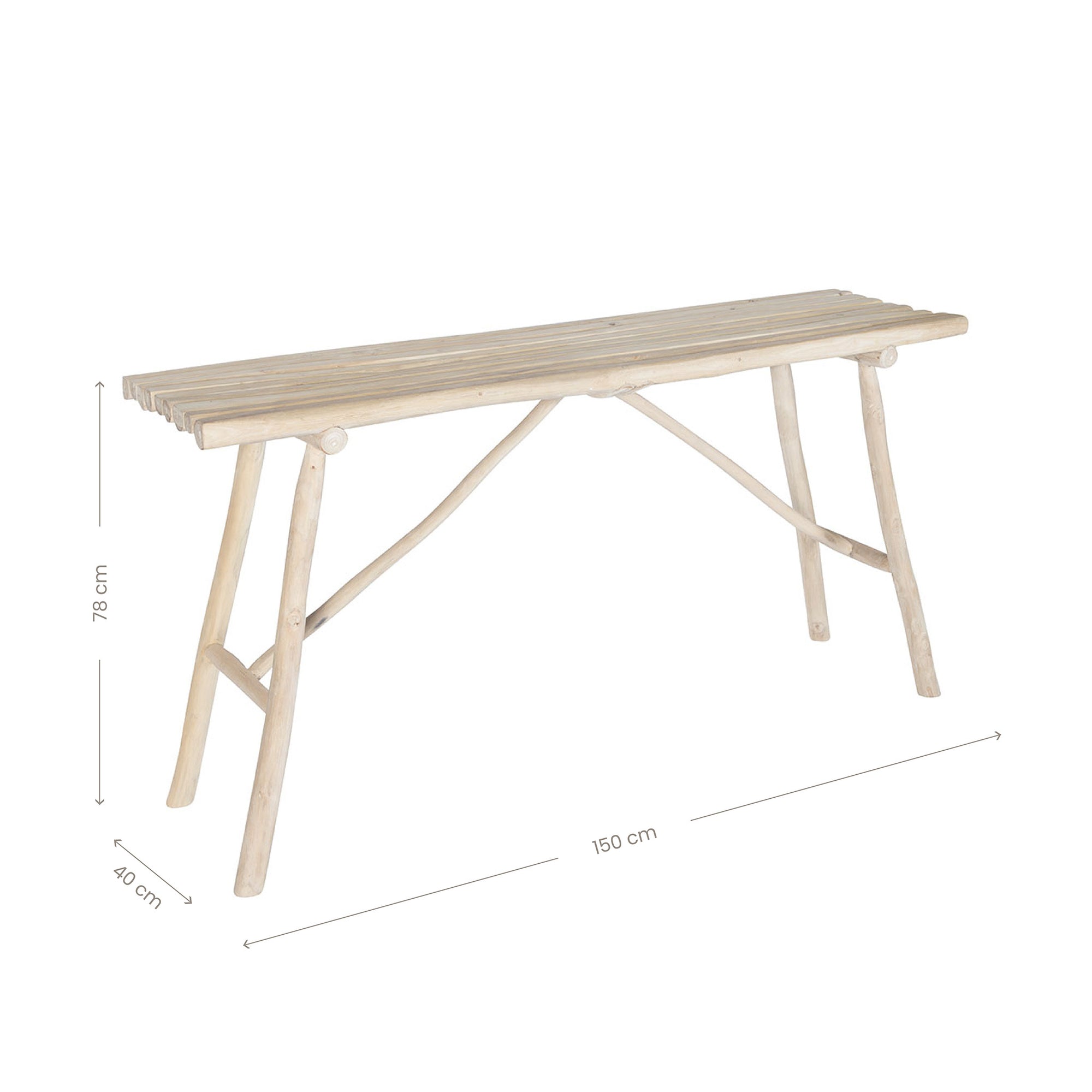 Swahili Teak Branch Console Table - KULALA Living