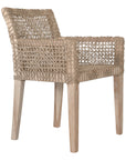 Rhimpee Teak and Rope Armchair