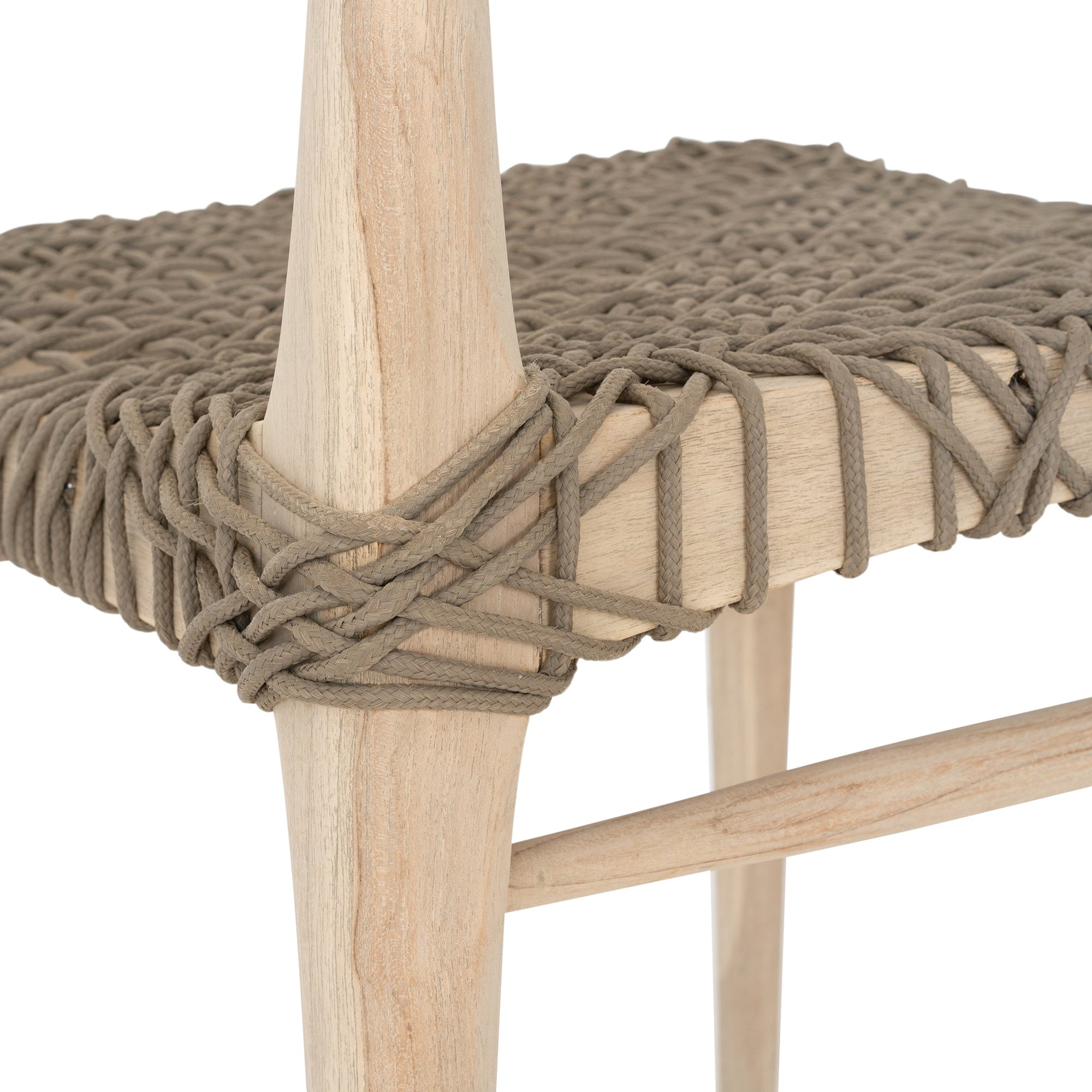 Rhimpee Teak and Rope Dining Chair