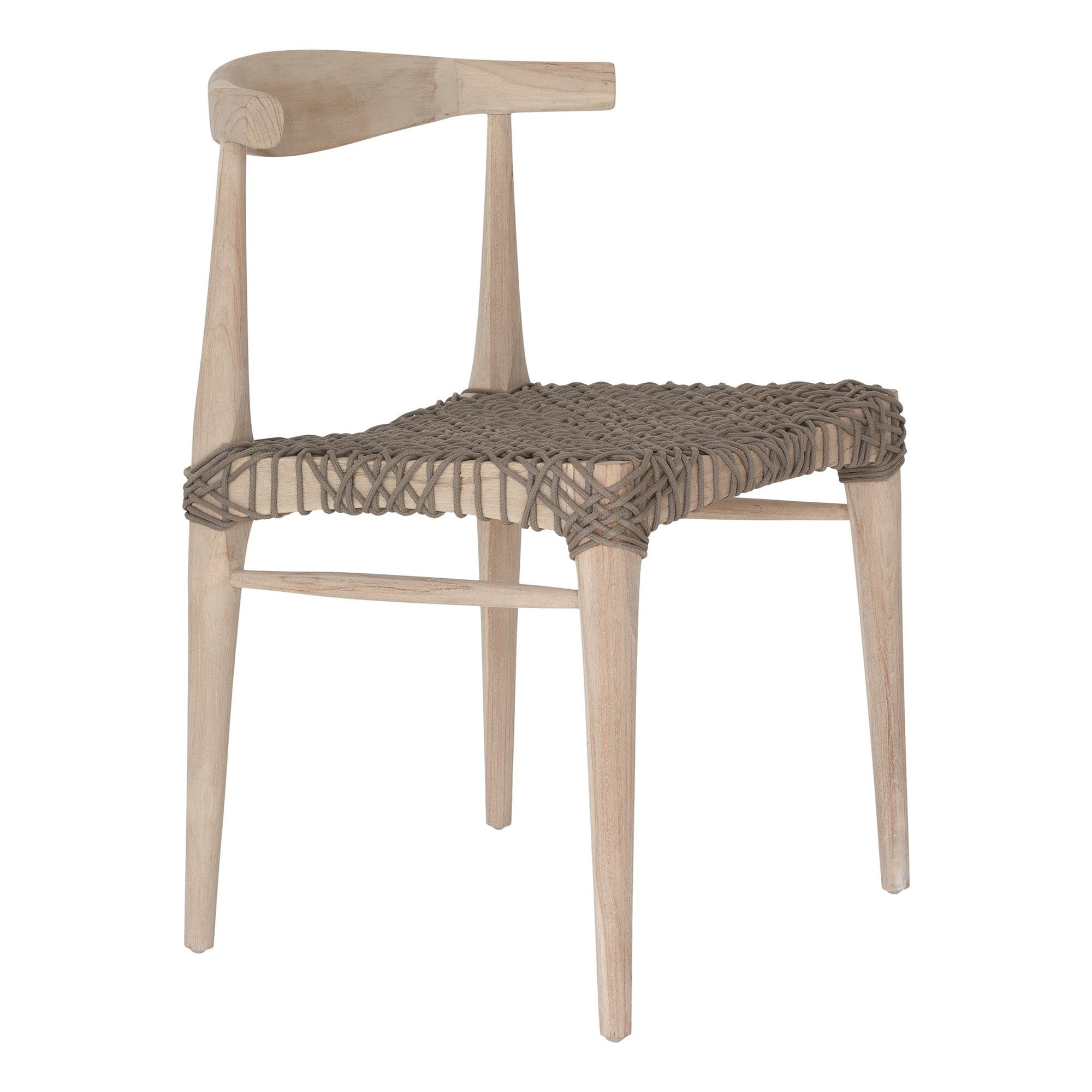 Rhimpee Teak and Rope Dining Chair