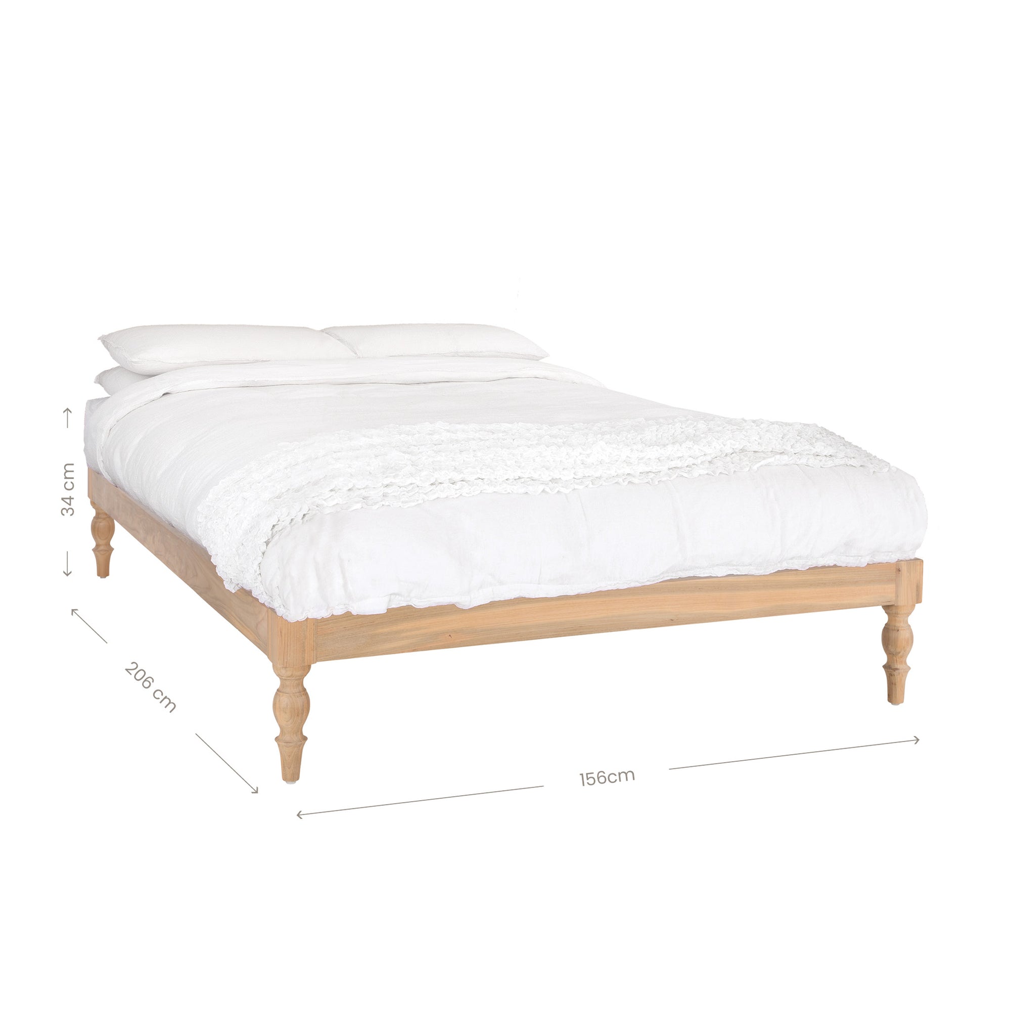 Tachu Teak Platform Bed - KULALA Living