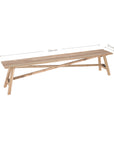 Tara Recycled Teak Bench - KULALA Living