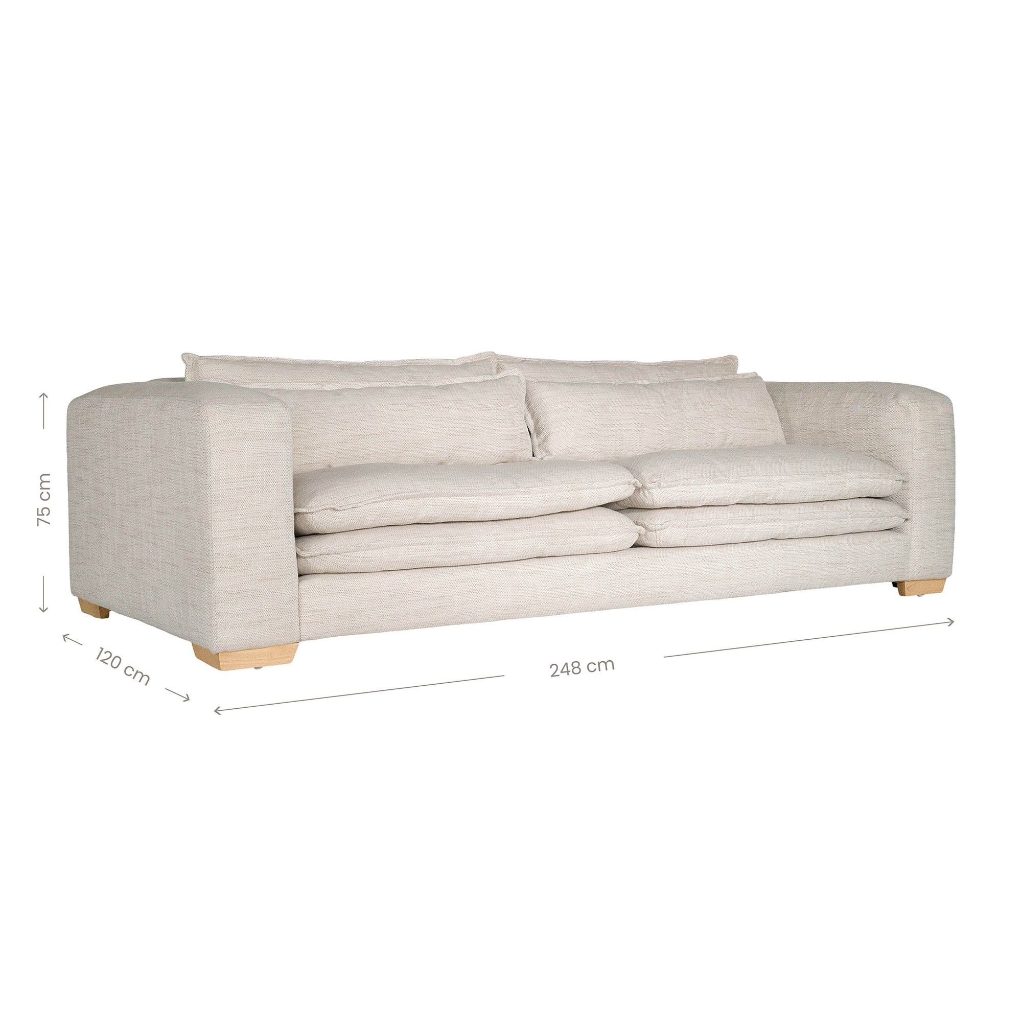 Tash Double Cloud Cushion Sofa - KULALA Living