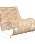 Tenun Curved Rattan Occasional Chair - KULALA Living