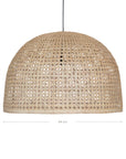 Tenun Wide Rattan Weave Pendant - KULALA Living