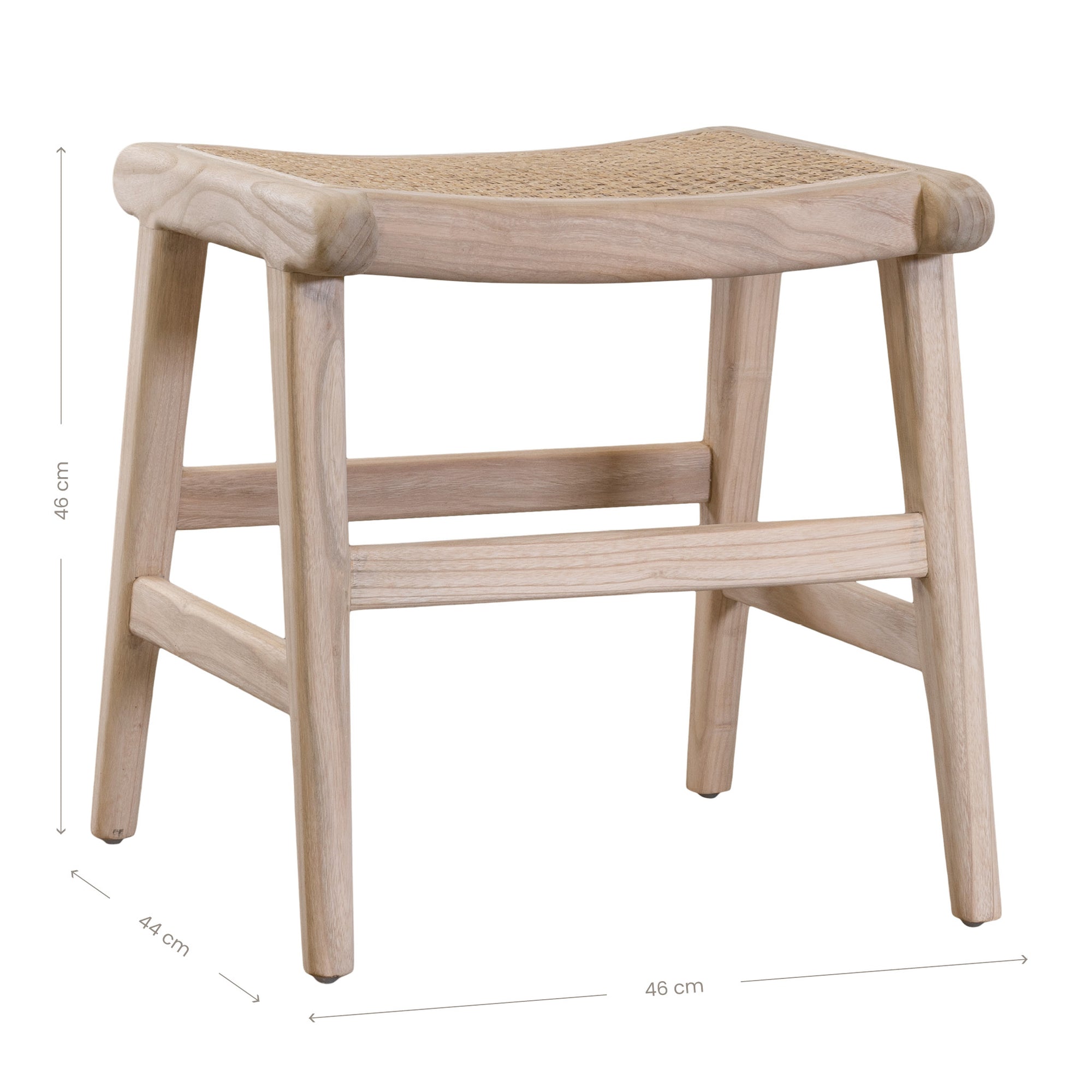 Tenun Timber Low Stool - KULALA Living