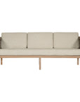 Ziggy Outdoor Teak Three Seater Sofa