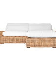 Zambezi Small Rattan Weave Modular Ottoman