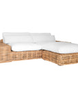 Zambezi Small Rattan Weave Modular Ottoman