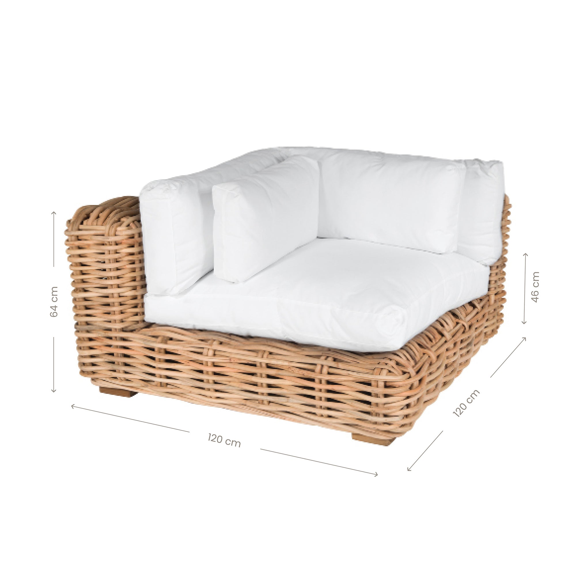 Zambezi Rattan Weave Modular Sofa Corner