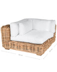 Zambezi Rattan Weave Modular Sofa Corner