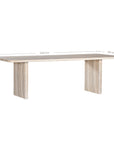 Amani Hydro-Dipped Concrete Dining Table Stone - KULALA Living