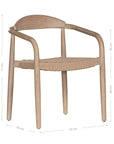 Dedon Outdoor Dining Chair Natural