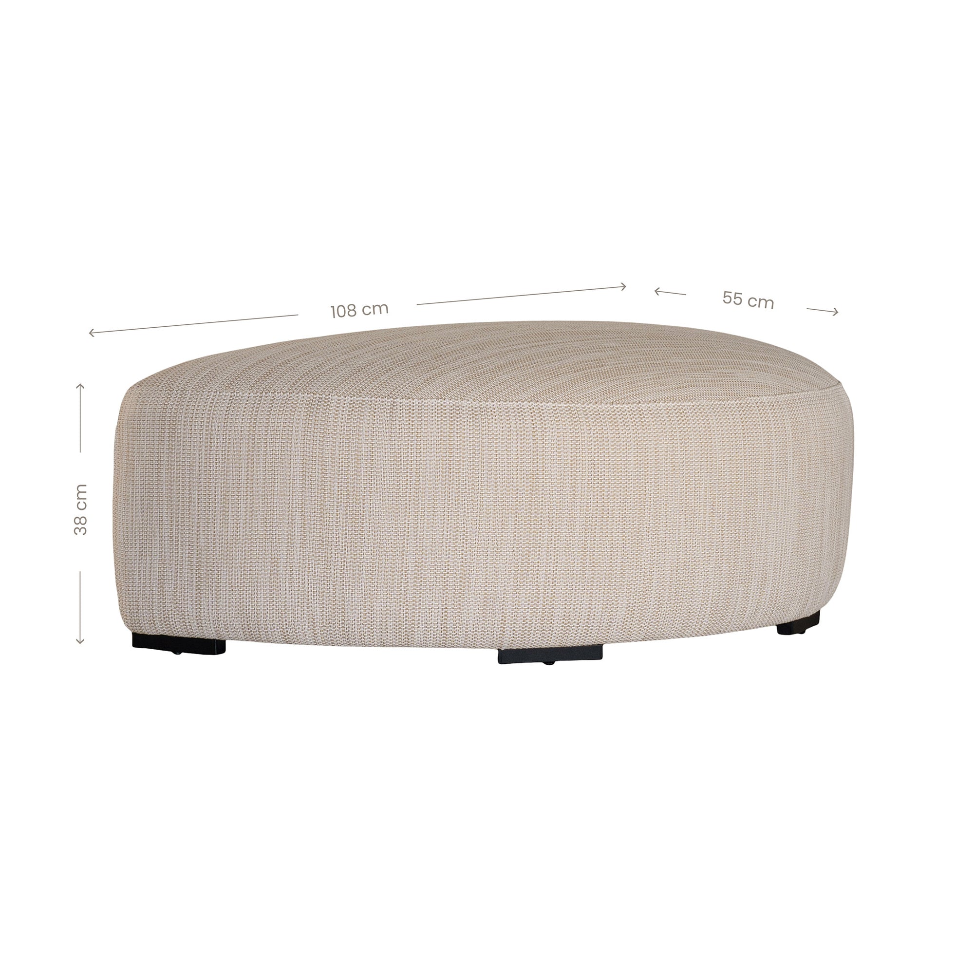 Travis Outdoor Ottoman 