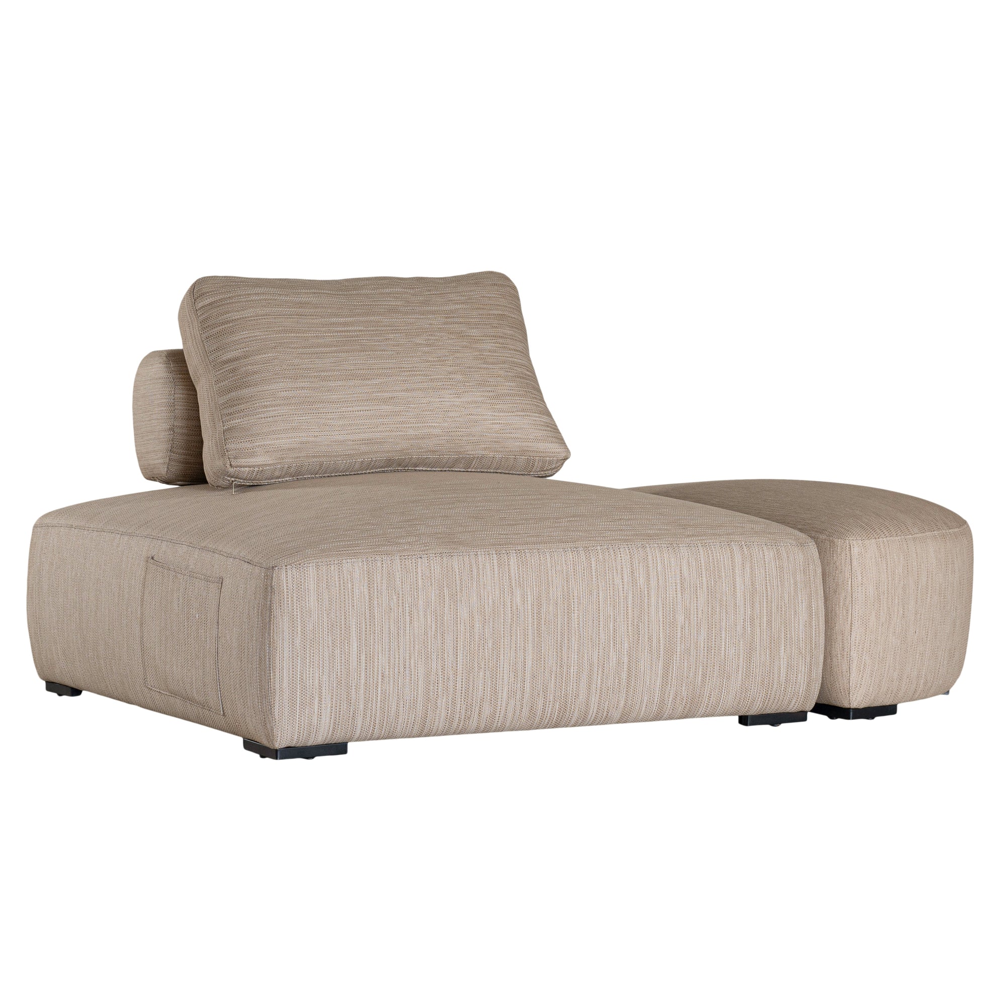 Travis Outdoor Ottoman Latte