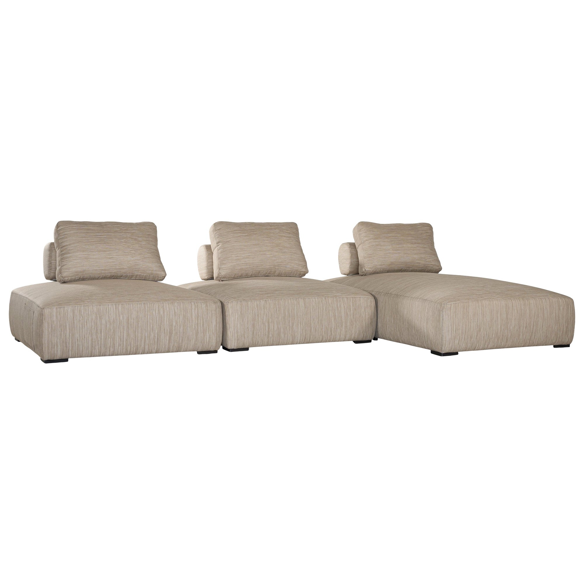 Travis Outdoor Sofa Chaise Latte