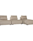 Travis Outdoor Sofa Chaise Latte