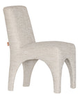 Tucan Curved Dining Chair Natural Fabric