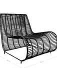 Villa Occasional Black Iron Chair