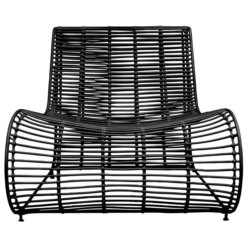 Villa Occasional Black Iron Chair