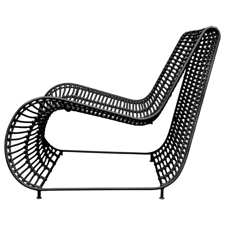 Villa Occasional Black Iron Chair